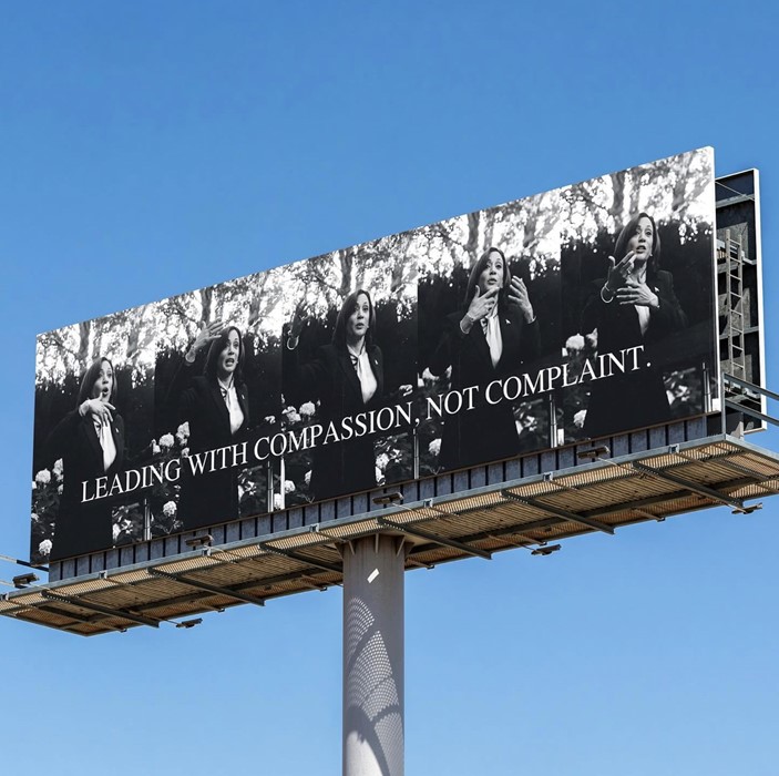 Carrie Mae Weems shares a new billboard in support of Kamala Harris